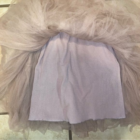 Tan Tulle Dress - Picture 2 of 4
